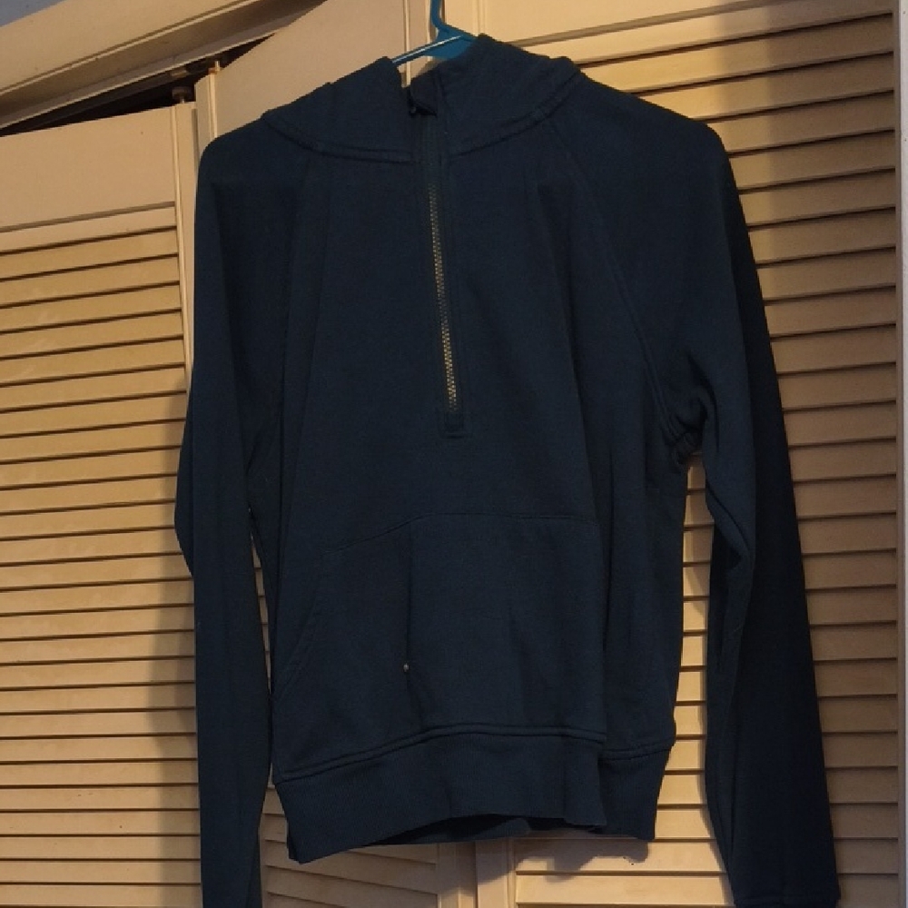 Women's Blue Half-Zip Sweater
